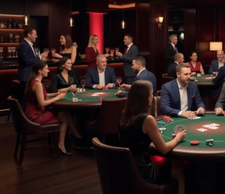 Firemní týmový pokerový turnaj s více stoly a moderovaným programem