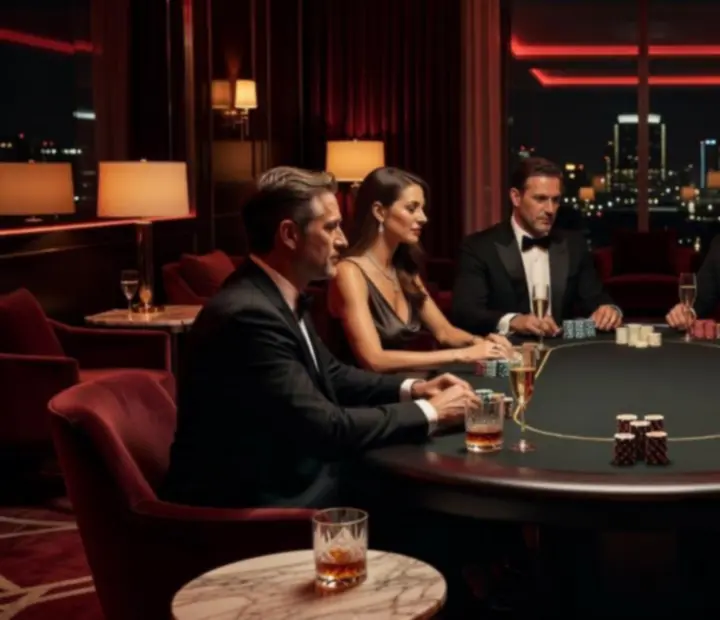 Luxusní VIP pokerový večer v soukromém salonku nebo rezidenci